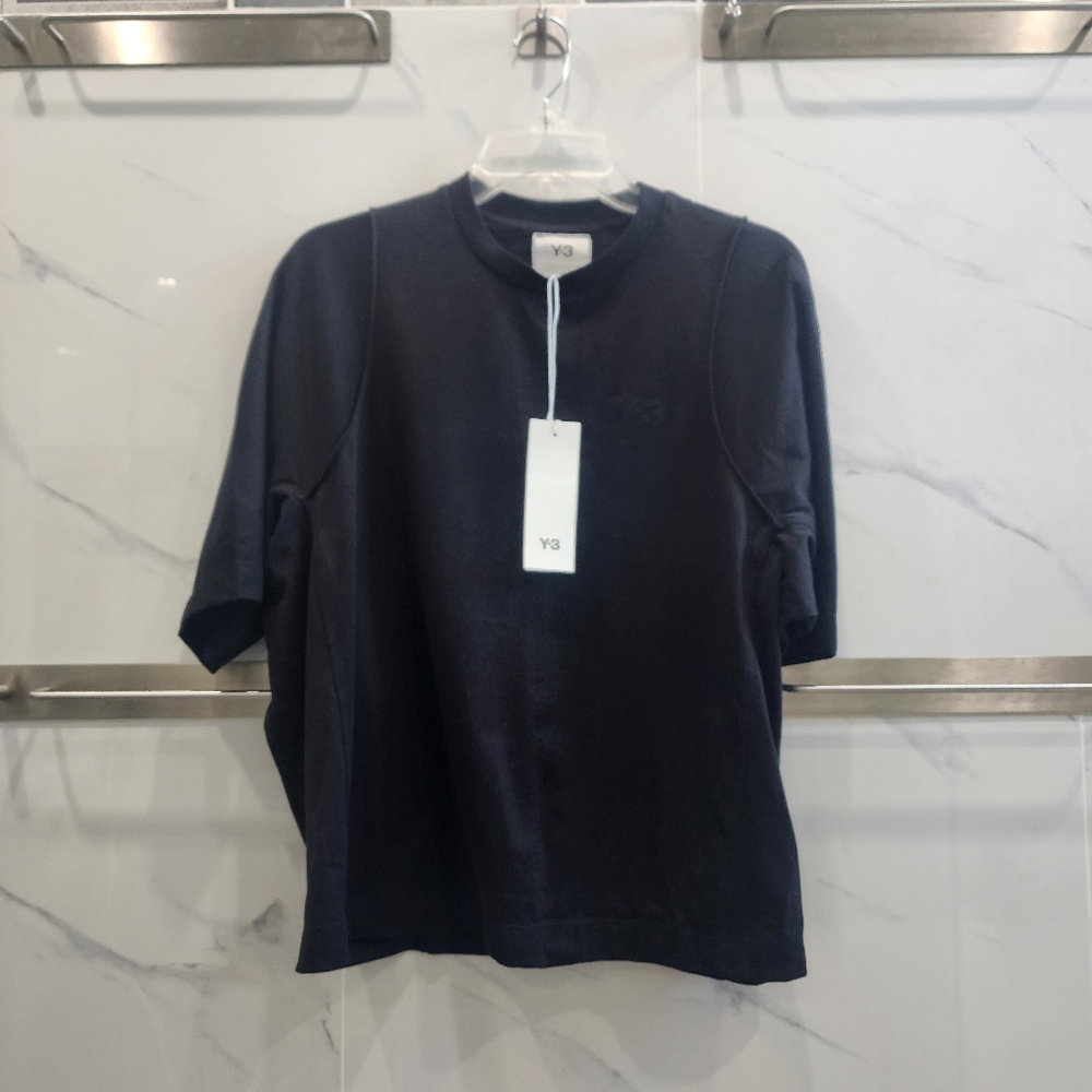 NWT Adidas Y-3 Yohji Yamamoto Black Men Tee Sz Medium